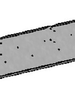 Bottom side rail right f/ catwalk ladder - Prod Int